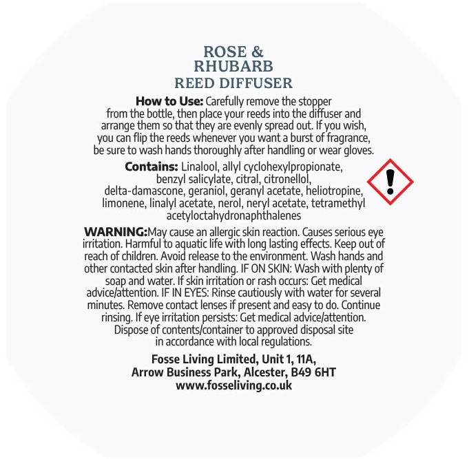 Rose & Rhubarb Reed Diffuser Refill 200ml