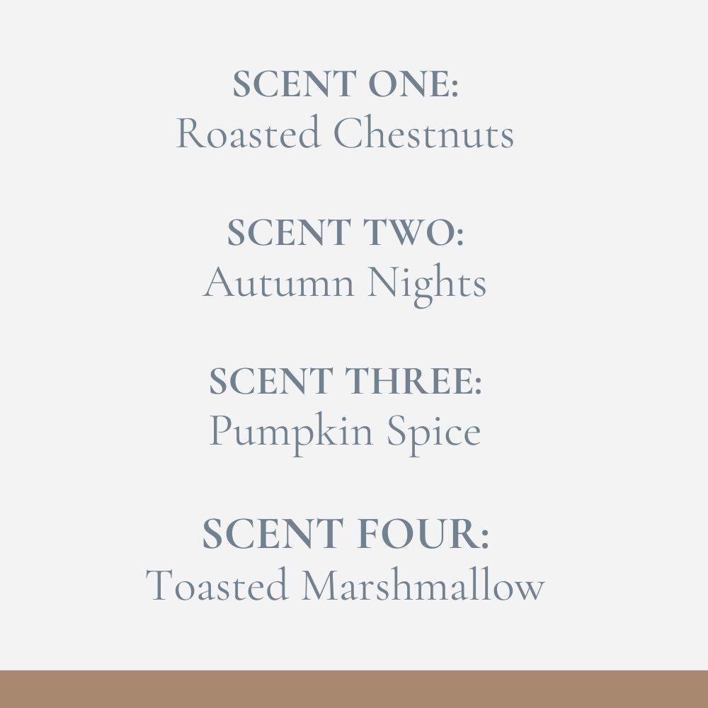 Autumn Selection Highly Scented Soy Wax Melts - 16 Pack Fosse Living Scent notes