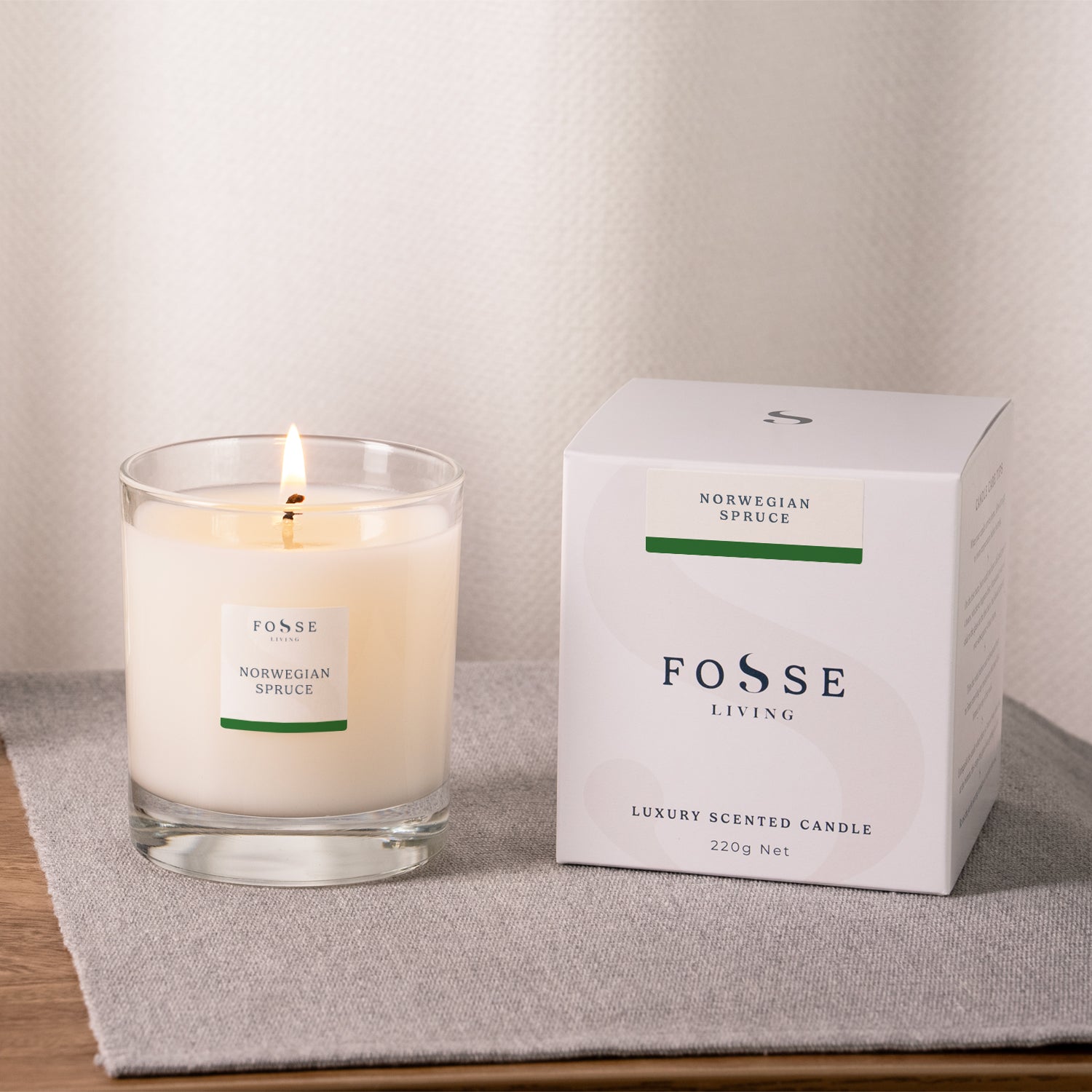 Norwegian Spruce Scented Candle (Limited Edition) - Fosse Living | Luxury Home Fragrances