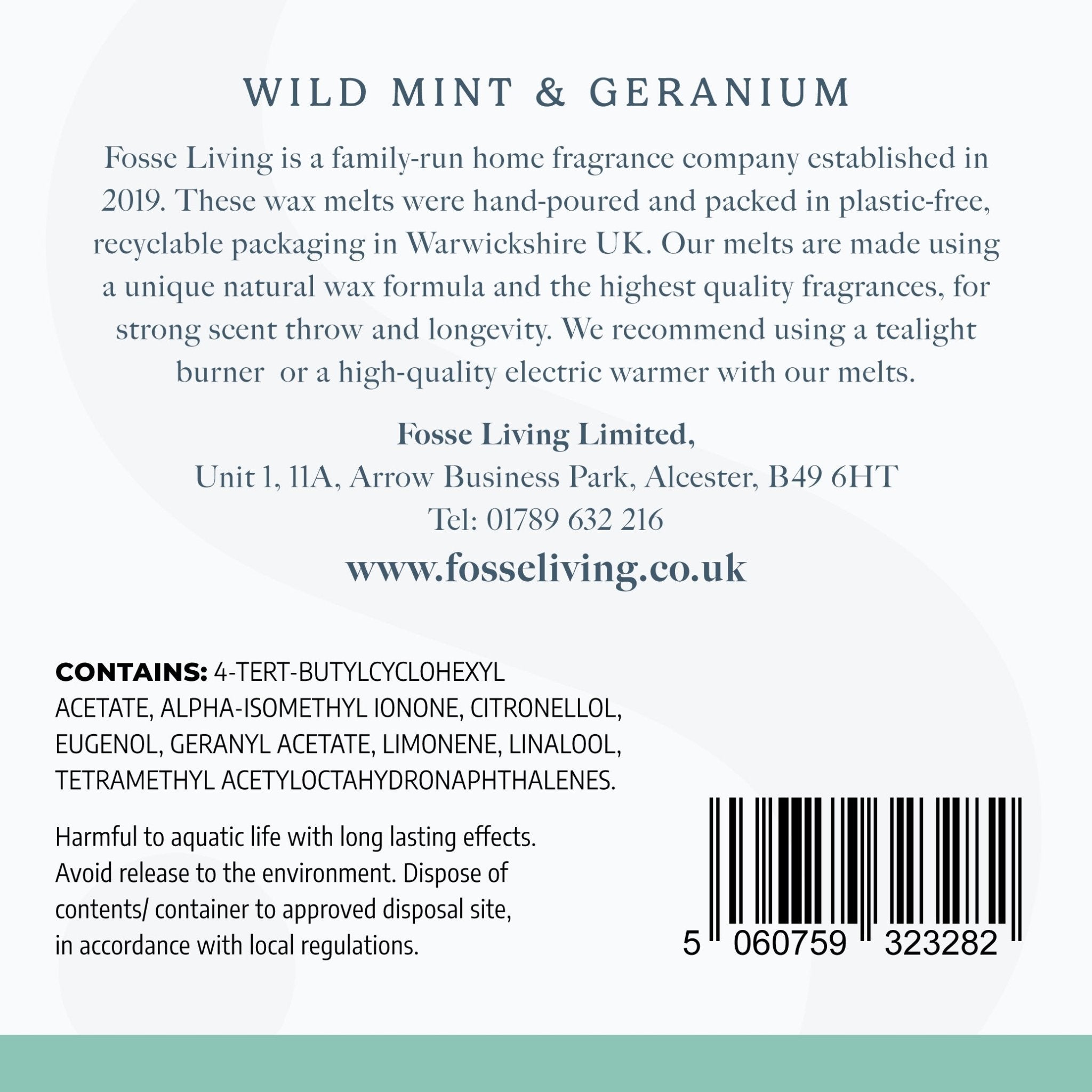 Wild Mint & Geranium Wax Melts - 16 Pack